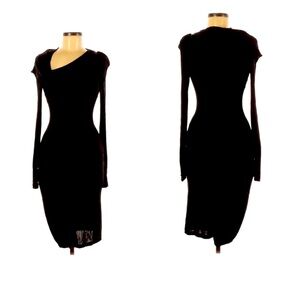 Roberto Cavalli black long sleeve dress size 40